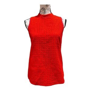 J Crew Cotton Eyelet Tank sz. 4